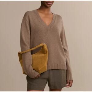 Jenni Kayne Brown V-Neck Sweater
